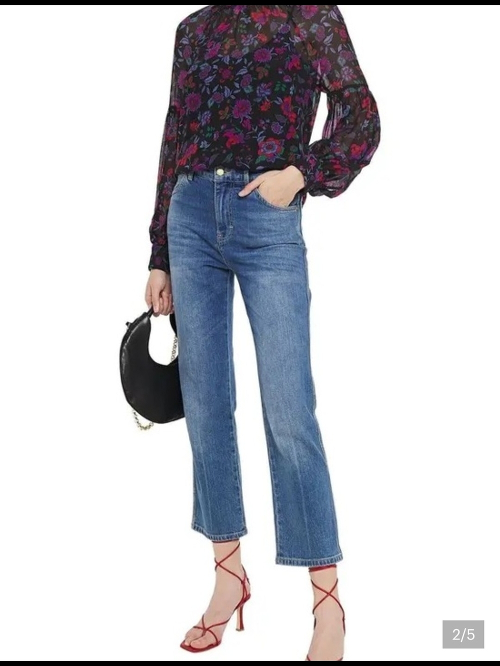 Veronica Beard Cicely Floral Chiffon Blouse Silk